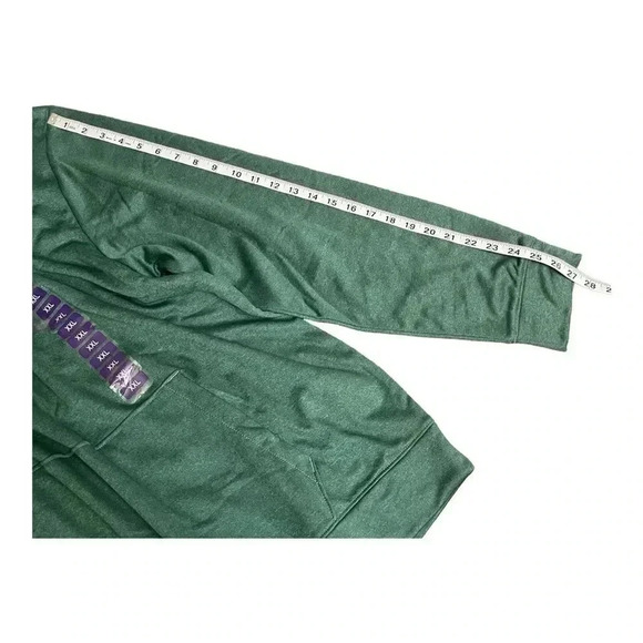 Reebok Green Front Chest Logo Hoodie Pullover Sweater Mens size XXL New - Picture 10 of 12